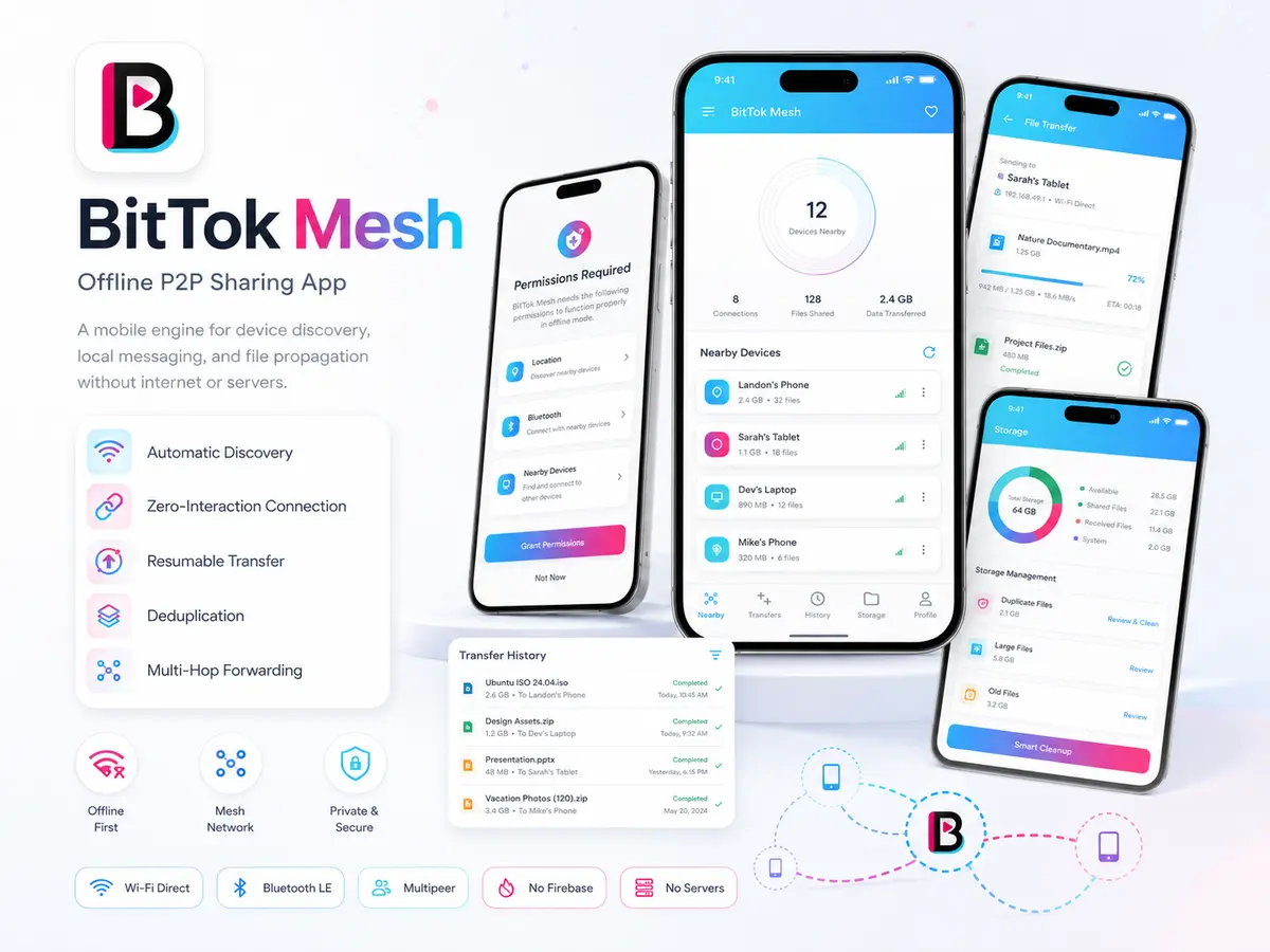 BitTok Mesh — The Offline Web